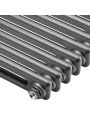 300 x 788mm Anthracite Horizontal Traditional 2 Column Radiator