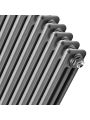 300 x 1193mm Anthracite Horizontal Traditional 3 Column Radiator