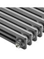 1800 x 293mm Anthracite Vertical Traditional 3 Column Radiator