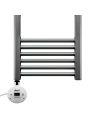 1600 x 500mm Electric Anthracite Heated Towel Rail