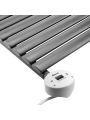 400 x 1000mm Electric Anthracite Single Oval Panel Horizontal Radiator