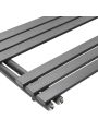1180 x 600mm Anthracite Flat Panel Bathroom Towel Radiator
