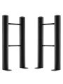 Black Floor-Mounting Feet For Vertical Designer Radiators