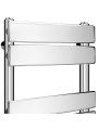 800 x 600mm Flat Panel Chrome Ladder Towel Radiator