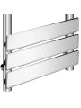 800 x 600mm Flat Panel Chrome Ladder Towel Radiator