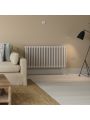 600 x 1193mm White Horizontal Traditional 3 Column Radiator