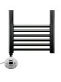 1600 x 600mm Electric Black Heated Towel Rail