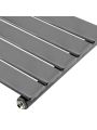 350mm x 1600mm Anthracite Single Flat Panel Horizontal / Landscape Radiator