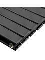 635 x 1190mm Black Double Flat Panel Horizontal Radiator 