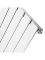 490mm x 1780mm White Single Flat Panel Horizontal / Landscape Radiator