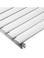 400 x 1180mm White Single Oval Tube Horizontal Radiator 