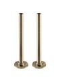 Polished Brass Radiator Pipe Sleeving Kit / Pipe Set