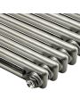 1800 x 383mm Raw Metal Lacquered Vertical Traditional 2 Column Radiator