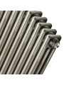 1800 x 470mm Raw Metal Lacquered Vertical Traditional 3 Column Radiator