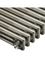 1800 x 560mm Raw Metal Lacquered Vertical Traditional 3 Column Radiator