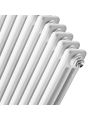 300 x 1508mm White Horizontal Traditional 3 Column Radiator