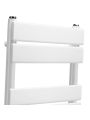 1600 x 450mm White Heated Towel Rail, Bathroom Radiator