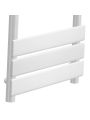1600 x 450mm White Heated Towel Rail, Bathroom Radiator