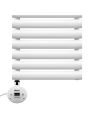 1180 x 400mm Electric White Single Oval Panel Vertical Radiator