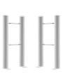 White Floor-Mounting Feet For Vertical Designer Radiators
