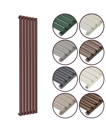 1600 x 236mm 'Pick A Pastel' Single Oval Tube Vertical Radiator