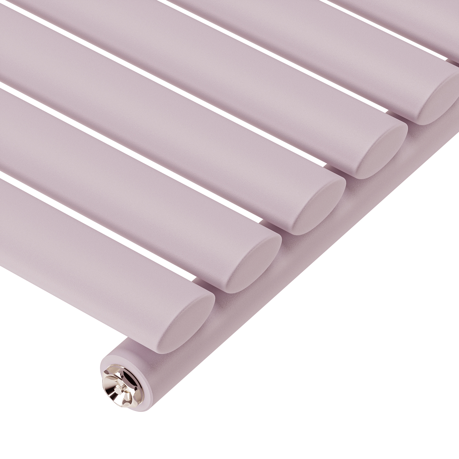 1600 x 236mm 'Pick A Pastel' Single Oval Tube Vertical Radiator